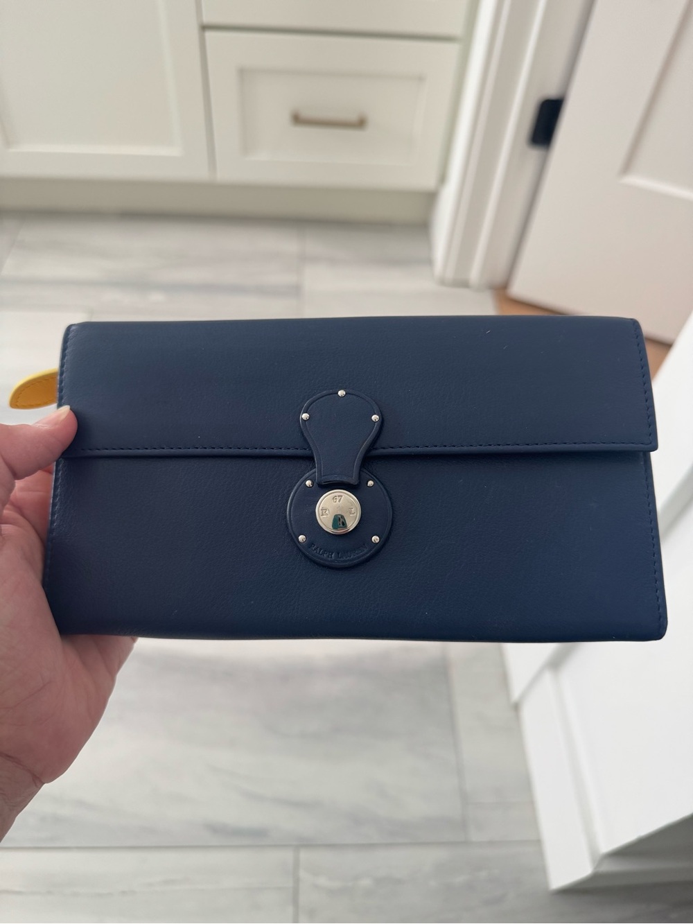 Ralph Lauren Collection Navy Ricky Continental Wallet